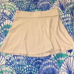 Cream skirt with embroidery on the back waist